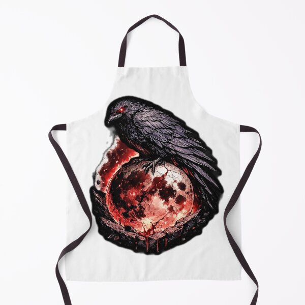 Item preview, A Sinister Crow Perched On a Cracked Moon. designed and sold by grandhub.