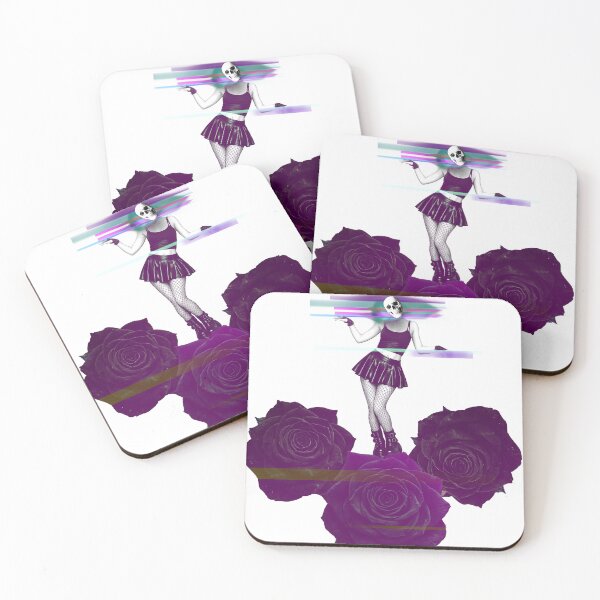 Item preview, Gothic Glitch Girl With Black Roses designed and sold by Glitch Ink.