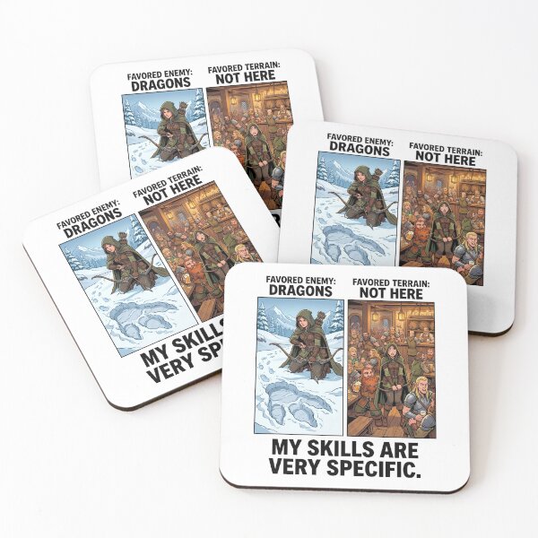 Item preview, Favored Enemy Dragons Favored Terrain Not Here My Skills Are Very Specific Ranger designed and sold by Fenay Designs.