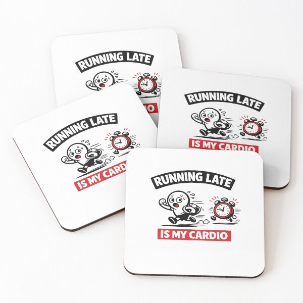 Item preview, Running Late Is My Cardio Funny Shirt – Relatable Humor Workout T-Shirt designed and sold by fadouades.