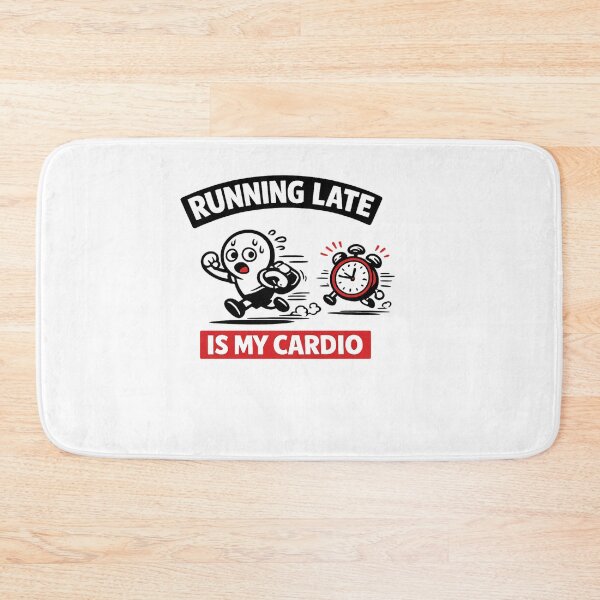 Item preview, Running Late Is My Cardio Funny Shirt – Relatable Humor Workout T-Shirt designed and sold by fadouades.