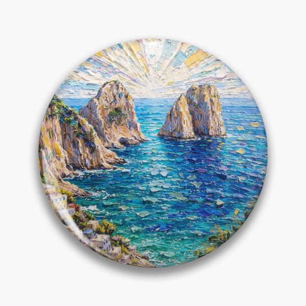 Item preview, Capri Coast Seascape Oil Painting designed and sold by McZerrill.