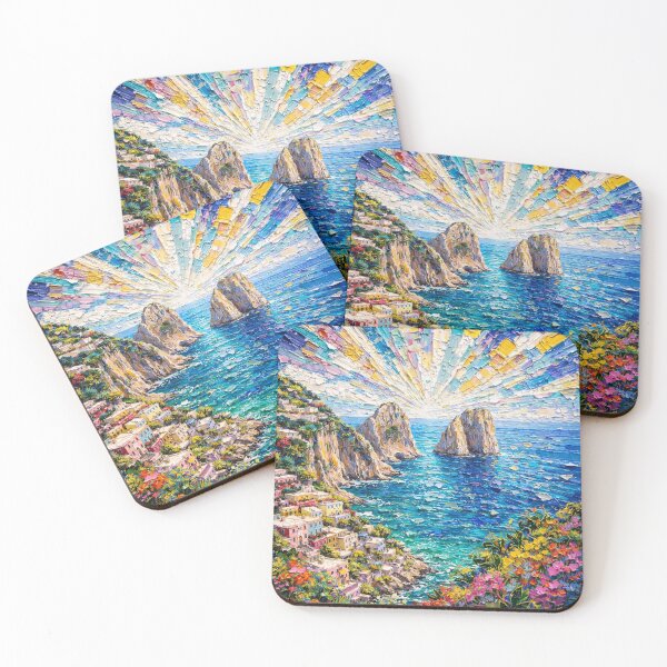 Item preview, Capri Coast Seascape Oil Painting designed and sold by McZerrill.