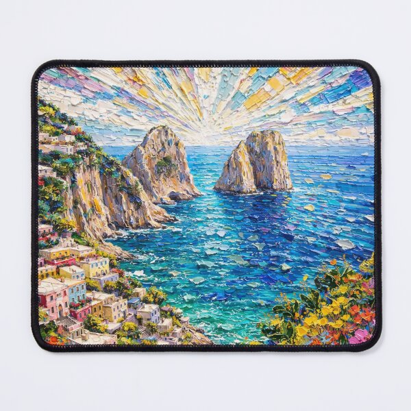 Item preview, Capri Coast Seascape Oil Painting designed and sold by McZerrill.