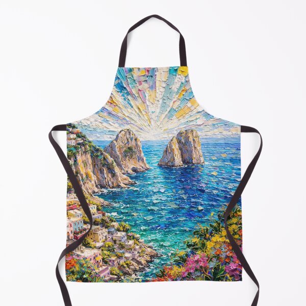 Item preview, Capri Coast Seascape Oil Painting designed and sold by McZerrill.