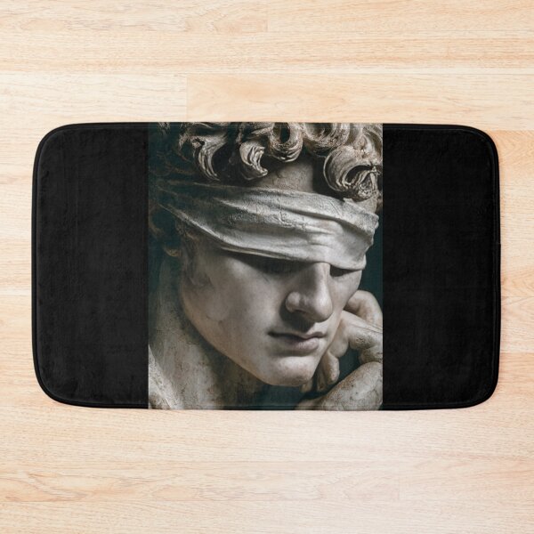 Item preview, Dark Academia Blindfold Marble Sculpture Modern Classical Art designed and sold by daila70.