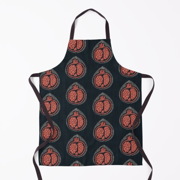 Item preview, Coral and Navy Pomegranate Boho Botanical Print designed and sold by HillsandSheep.