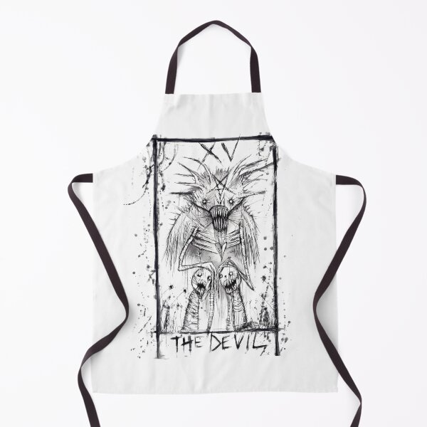 Item preview, The Devil Tarot Card - Dark Gothic Occult Illustration designed and sold by kitastylish.