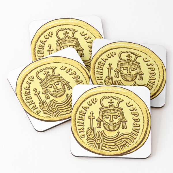 Item preview, Heraclius Byzantine Emperor Coin | Historical Christian Coins Accurate Replica designed and sold by Based History.