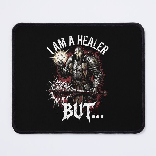 Item preview, I Am A Healer BUT Funny Cleric Paladin RPG Tabletop Knight Gamer designed and sold by Fenay Designs.