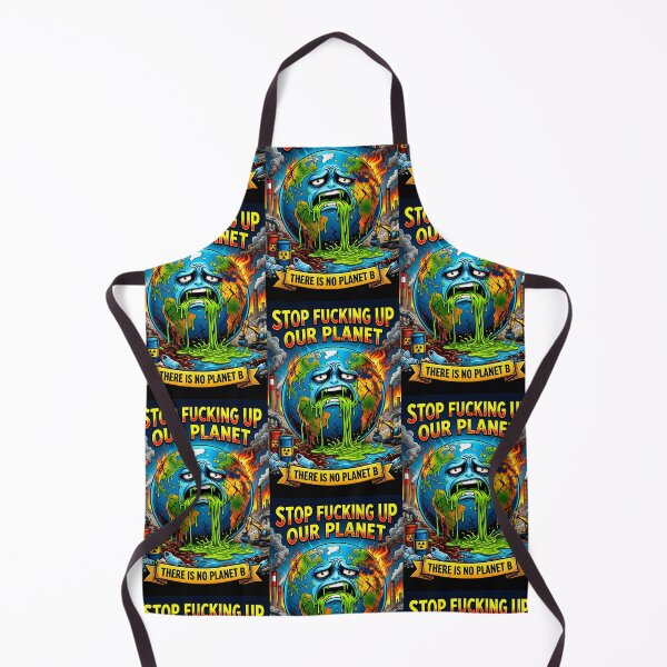 Item preview, Toxic Earth Warning Graphic Protest Design designed and sold by ArtComixHaven.