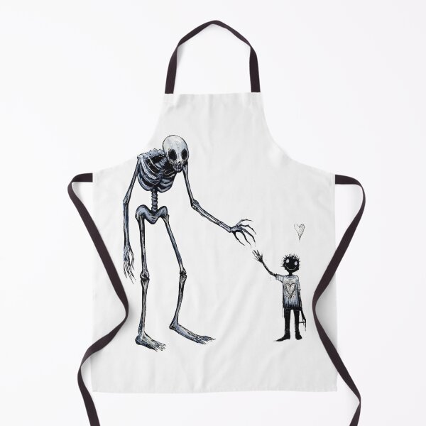 Item preview, Giant Skeleton and Child Friendship - Dark Surreal Gothic Art designed and sold by kitastylish.