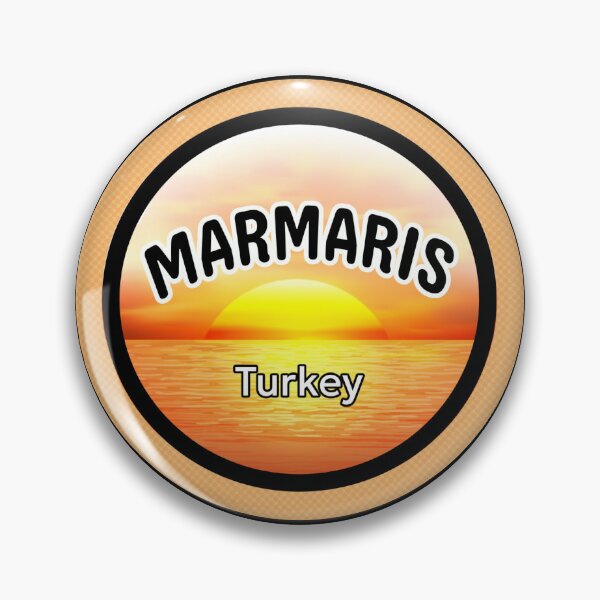 Item preview, Marmaris Turkey sunset vintage travel design designed and sold by PixelParinda.