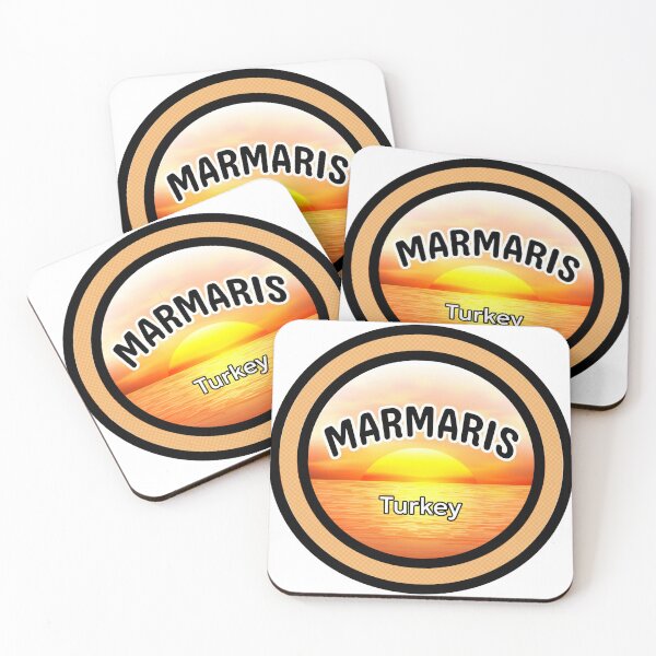 Item preview, Marmaris Turkey sunset vintage travel design designed and sold by PixelParinda.