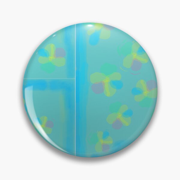 Item preview, Pastel Four-Leaf Blooms on Aqua designed and sold by The_Clock.