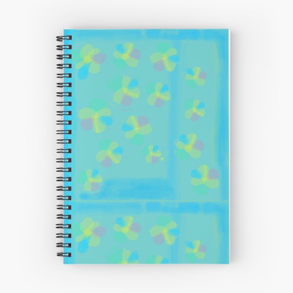 Item preview, Pastel Four-Leaf Blooms on Aqua designed and sold by The_Clock.