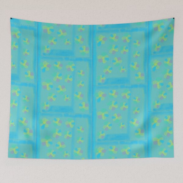 Item preview, Pastel Four-Leaf Blooms on Aqua designed and sold by The_Clock.
