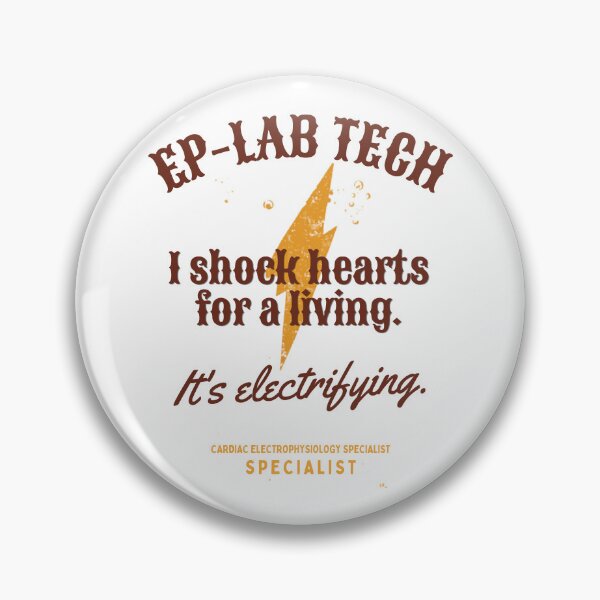 Item preview, EP Lab Tech I Shock Hearts For A Living It's Electrifying Funny Gift designed and sold by KARAKATE.