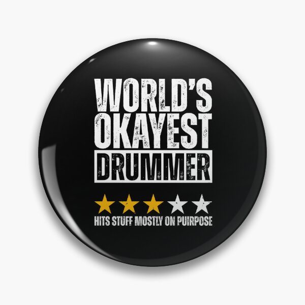 Item preview, Worlds Okayest Drummer Hits Stuff Mostly On Purpose Men designed and sold by Dondonmart.