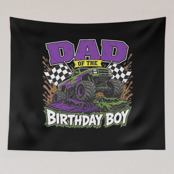 Item preview, Dad of The Birthday Boy Monster Truck Family Matching Party Cars designed and sold by clothesy7.