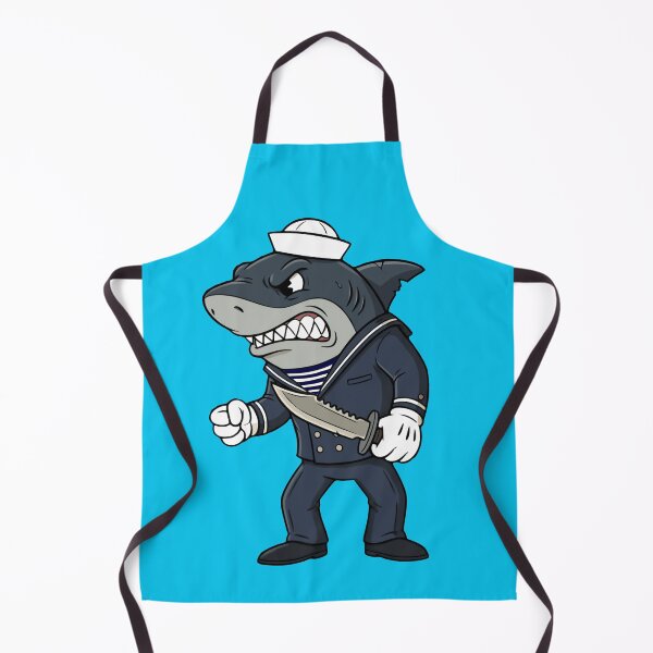Item preview, Vintage Cartoon Shark Sailor designed and sold by Washout-Wear.
