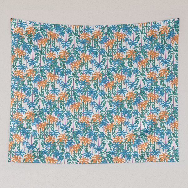 Item preview, Palms juguetonas - crema designed and sold by Courtney Nicholls.