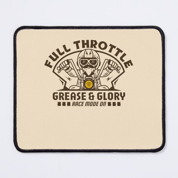 Item preview, Full Throttle Grease and Glory Vintage Motorcycle Rider Design designed and sold by adipra.