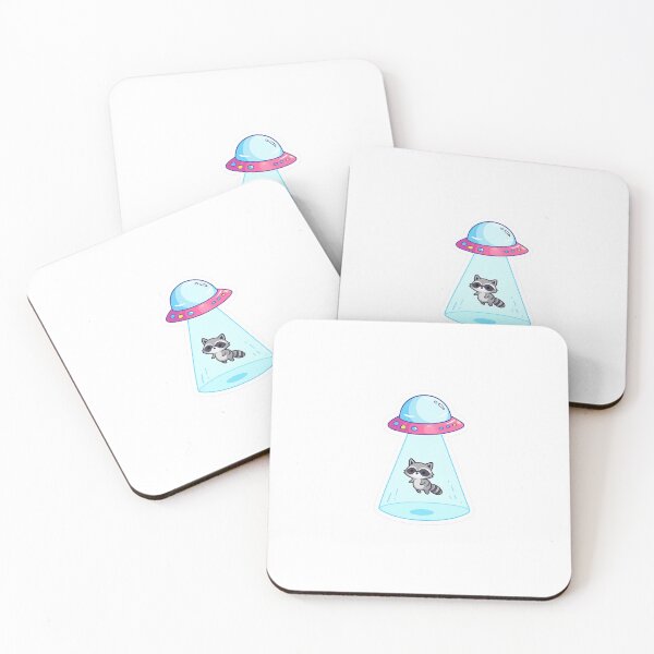 Item preview, Raccoon Abducted - STICKER designed and sold by CROFTARTS.