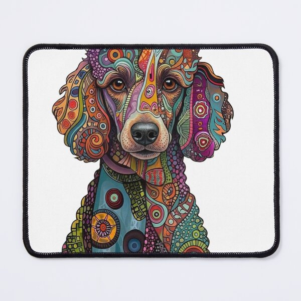 Item preview, Colorful Mosaic Poodle Art Geometric Dog Print designed and sold by QuietLines17.