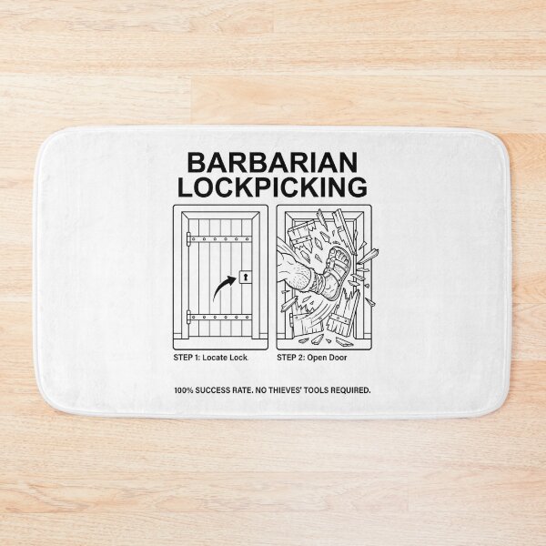 Item preview, Barbarian Lockpicking 100% Success Rate Funny Tabletop RPG designed and sold by Fenay Designs.