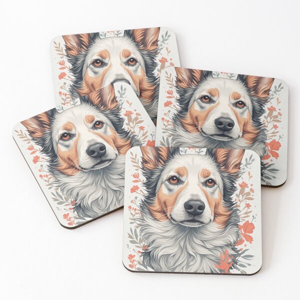 Item preview, Wild Heart — Botanical Dog Portrait Fine Art Print designed and sold by GrowNest.