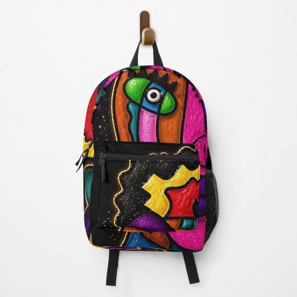 Item preview, Neon Afro Cubist Dream Portrait designed and sold by ZunZunArt.