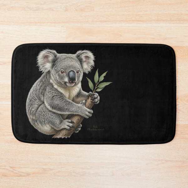 Item preview, Vintage Koala Marsupial Print: The Smooth-Brained Eucalyptus Addict designed and sold by FreiherrPK.