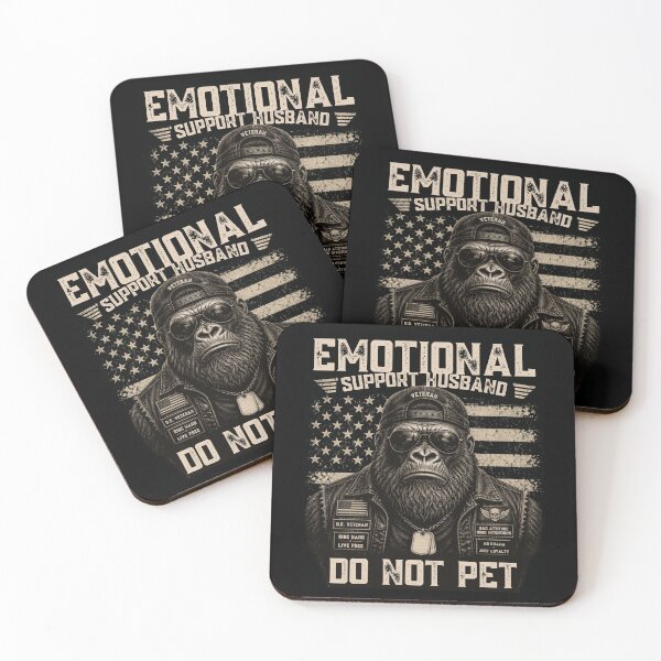 Item preview, Emotional Support Husband Do Not Pet design, Funny Husband Humor Gift, Sarcastic Marriage Graphic Tee designed and sold by AsturShop.