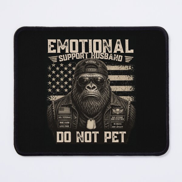 Item preview, Emotional Support Husband Do Not Pet design, Funny Husband Humor Gift, Sarcastic Marriage Graphic Tee designed and sold by AsturShop.