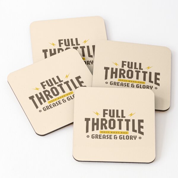 Item preview, Full Throttle Race Mode On Grease and Glory Bold Typography Design designed and sold by adipra.