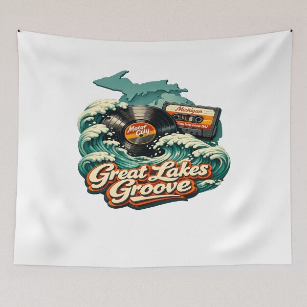 Item preview, Great Lakes Groove Retro Motor City Vibes designed and sold by Dresut.