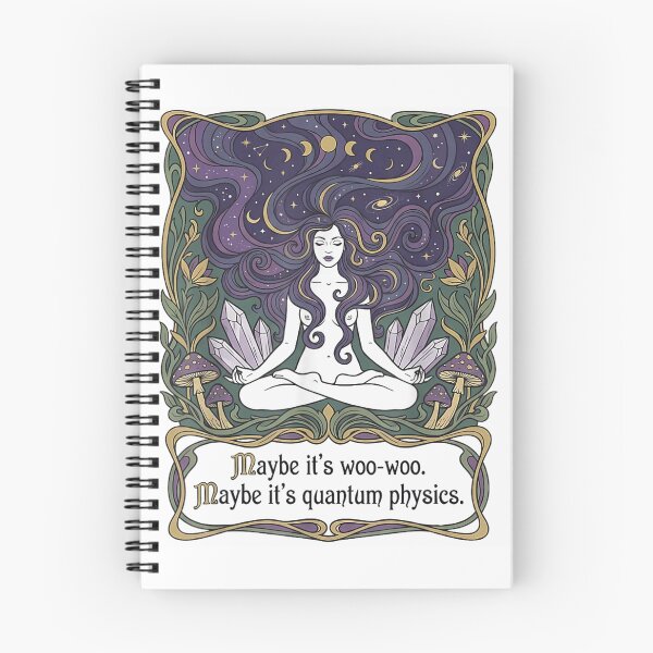 Item preview, Celestial Yoga Goddess Meditation Spiritual Art Nouveau Aesthetic Maybe Its Quantum Physics designed and sold by WilliaMaler.
