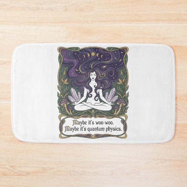 Item preview, Celestial Yoga Goddess Meditation Spiritual Art Nouveau Aesthetic Maybe Its Quantum Physics designed and sold by WilliaMaler.