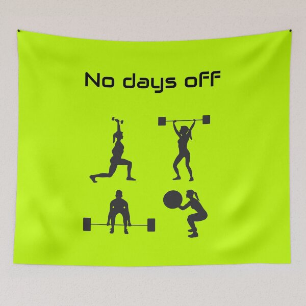Item preview, No Days Off | Minimalist Fitness Motivation Design T-Shirt designed and sold by TitanGiggle .