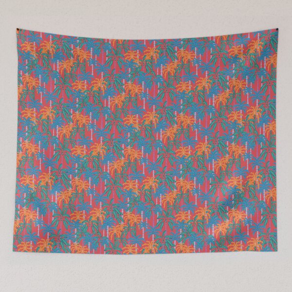 Item preview, Playful Palms - cayenne designed and sold by Courtney Nicholls.