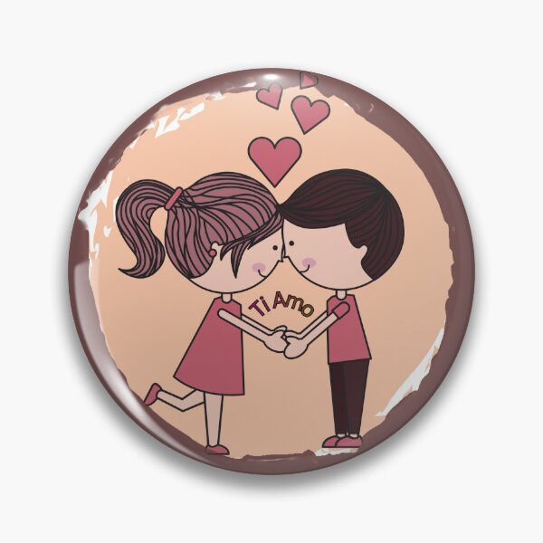 Item preview, Ti Amo Cute Couple Love Illustration | Romantic Cartoon Aesthetic Design designed and sold by CreativePallavi.