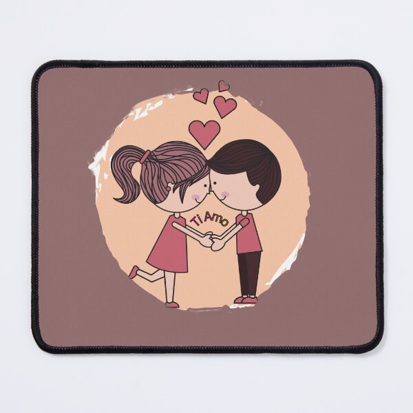 Item preview, Ti Amo Cute Couple Love Illustration | Romantic Cartoon Aesthetic Design designed and sold by CreativePallavi.