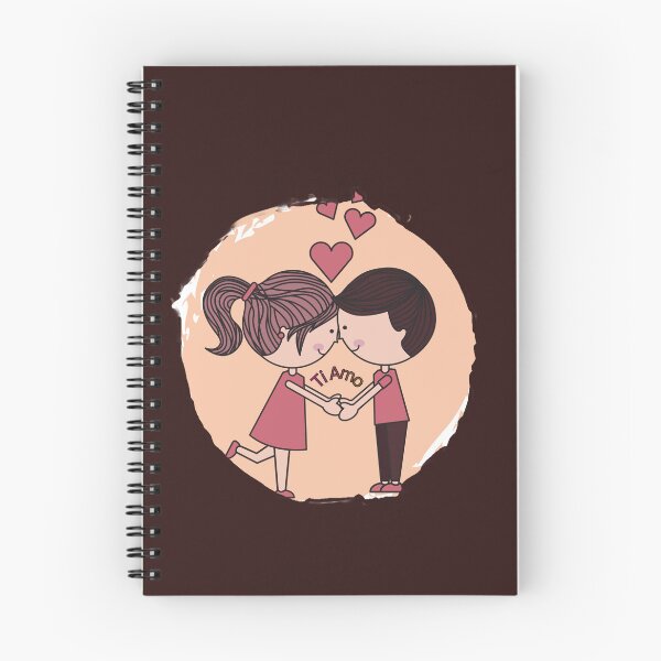 Item preview, Ti Amo Cute Couple Love Illustration | Romantic Cartoon Aesthetic Design designed and sold by CreativePallavi.