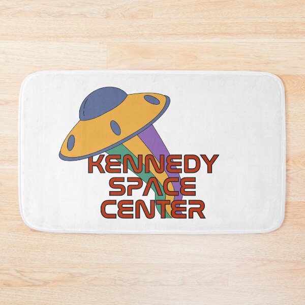 Item preview, Kennedy Space Center with Alien UFO (retro vibes) designed and sold by YonderAndBeyond.
