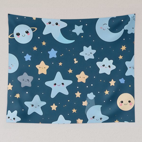 Aperçu de l'œuvre Kawaii Midnight Galaxy créée et vendue par inkioboutique.