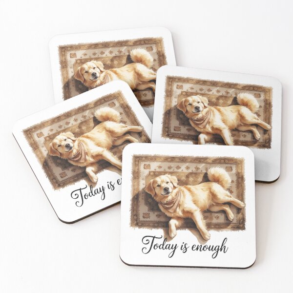Item preview, Today Is Enough Cute Golden Retriever Cottagecore Dog designed and sold by AQUILAKREO.