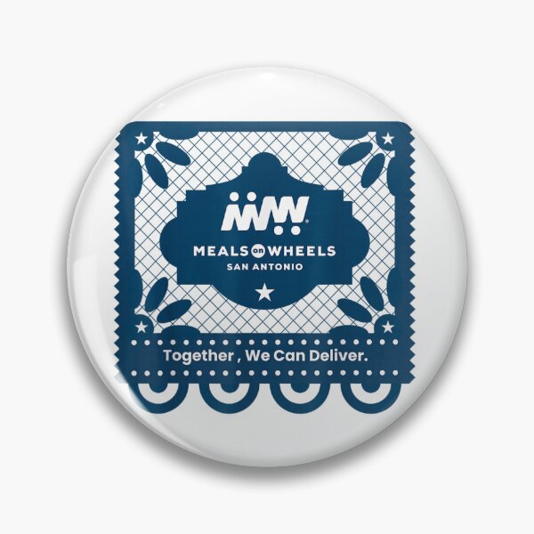 Item preview, Together We Can Deliver San Antonio Charity Papel Picado Blue Graphic Design designed and sold by WilliaMaler.