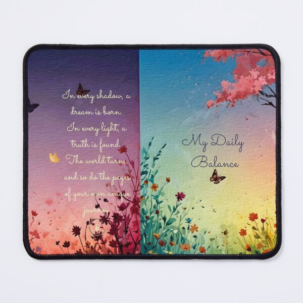 Item preview, My Daily Balance Floral Nature Journal designed and sold by mythographiaart.
