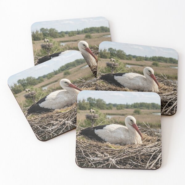 Item preview, Stork incubating in its nest. designed and sold by Malisa345.
